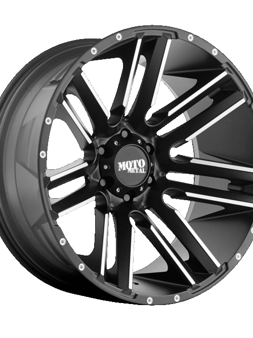 MOTO METAL® - MO978 RAZOR Satin Black with Machined Spokes