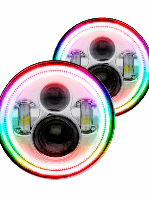 Oracle Lighting® - Round Color Halo Sealed Beam Headlights