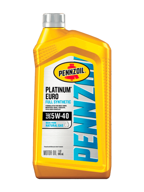 Pennzoil Platinum Euro Full Synthetic 5W-40 Motor Oil, 1 Quart