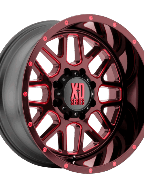 XD SERIES® - XD820 GRENADE Satin Black Milled with Red Clear Coat