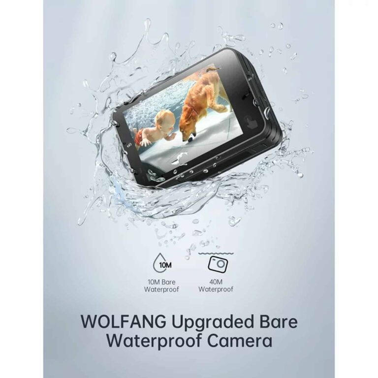 WOLFANG GA420 Action Camera 4K 60FPS 24MP - Imagem 3