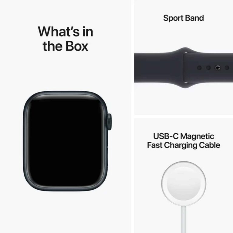Apple Watch Series 8 GPS 45mm Midnight Aluminum Case - Imagem 5