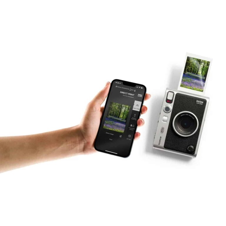 FUJIFILM INSTAX MINI EVO Hybrid Instant Camera - Black - Imagem 4