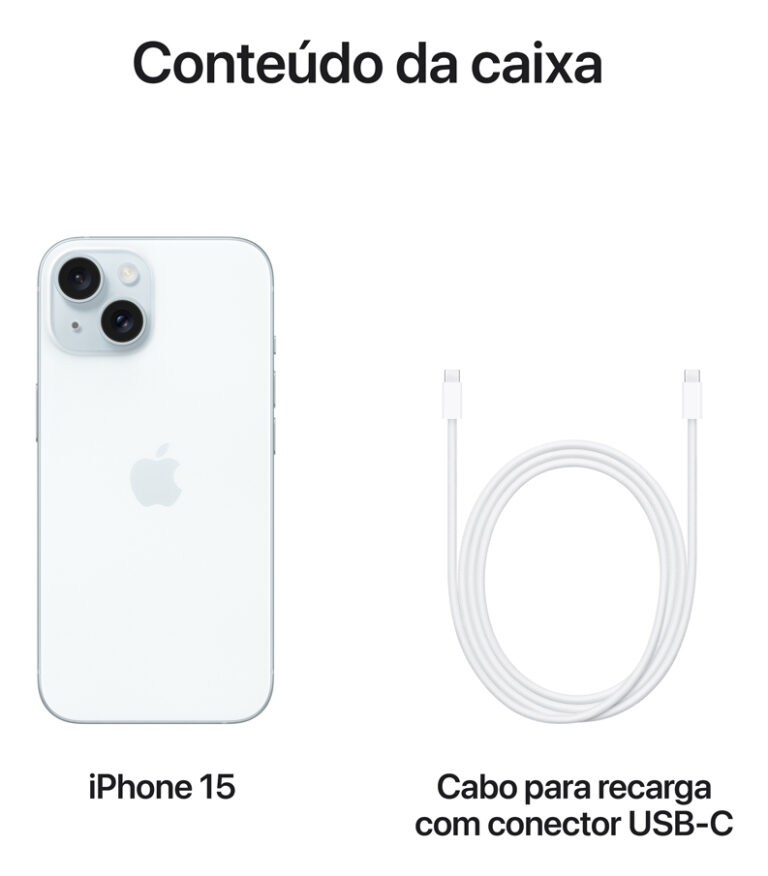 Apple iPhone 15 (512 GB) - Azul - Distribuidor Autorizado - Imagem 9
