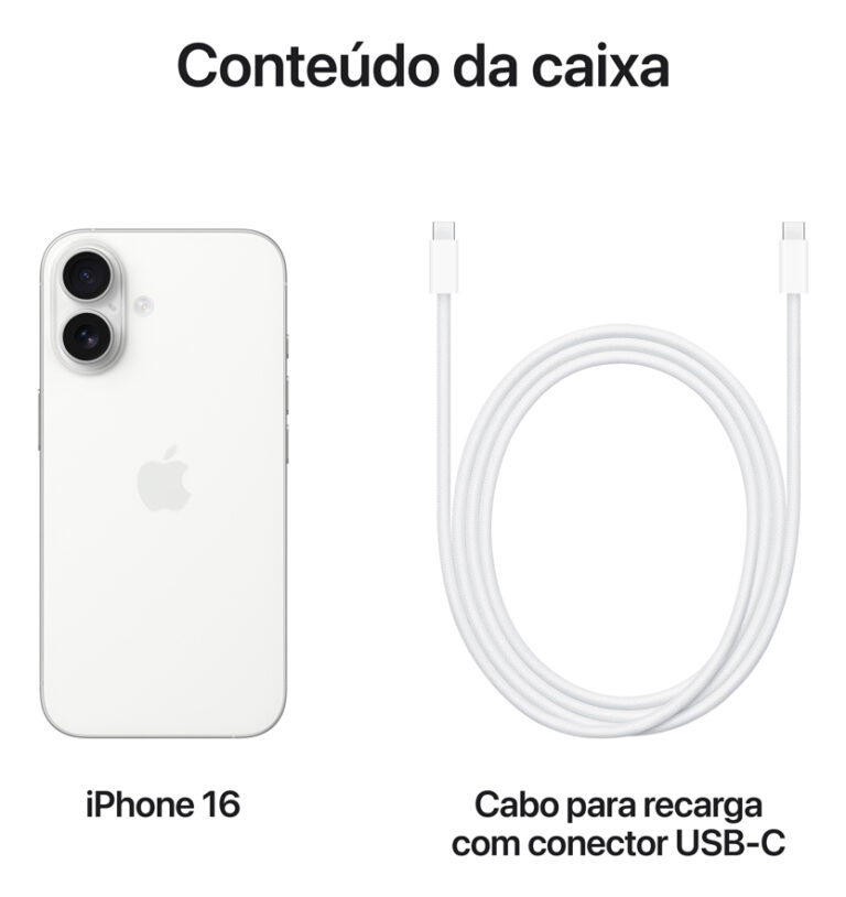 Apple iPhone 16 (128 GB) - Branco - Distribuidor Autorizado - Imagem 9