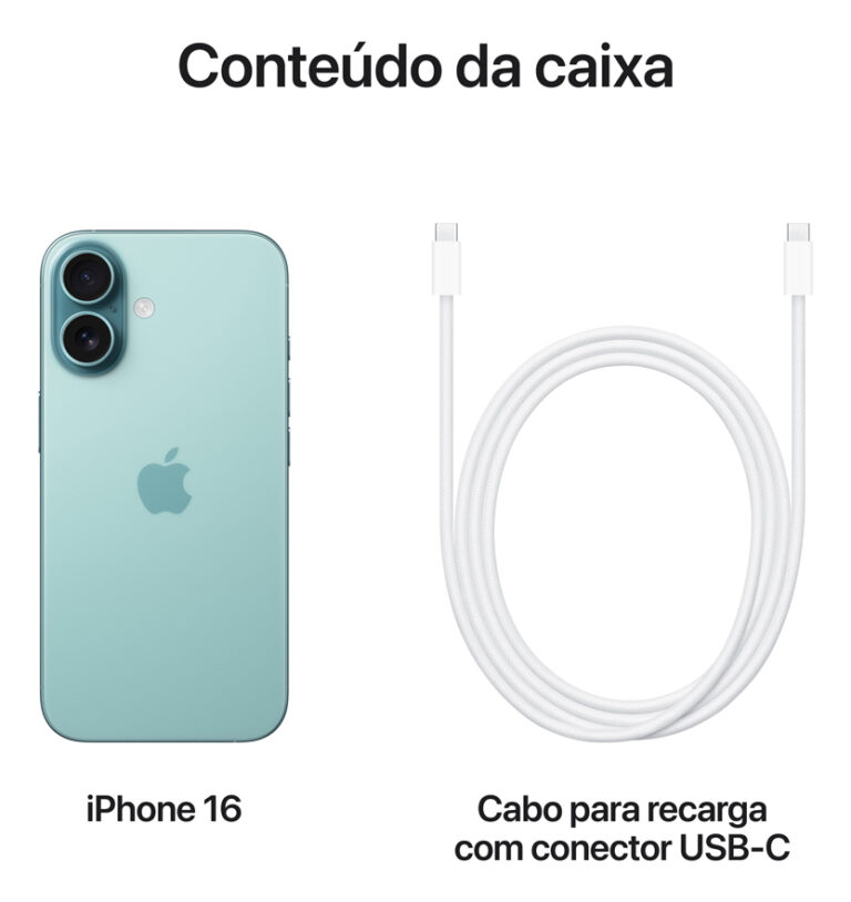 Apple iPhone 16 (128 GB) - Verde-acinzentado - Distribuidor Autorizado - Imagem 9