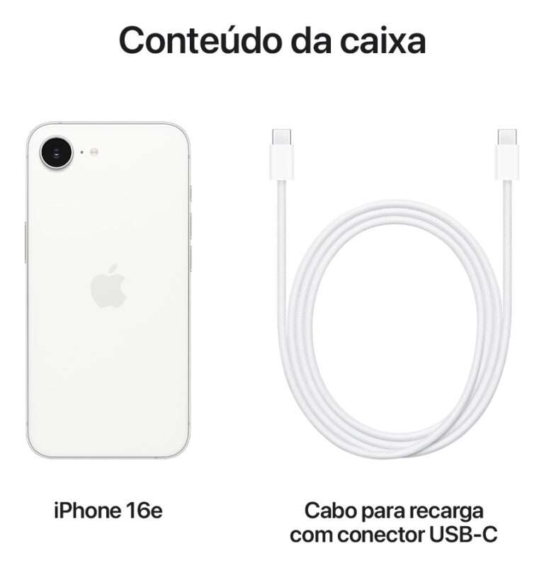 iPhone 16e (128 GB) - Branco - Distribuidor Autorizado - Imagem 9