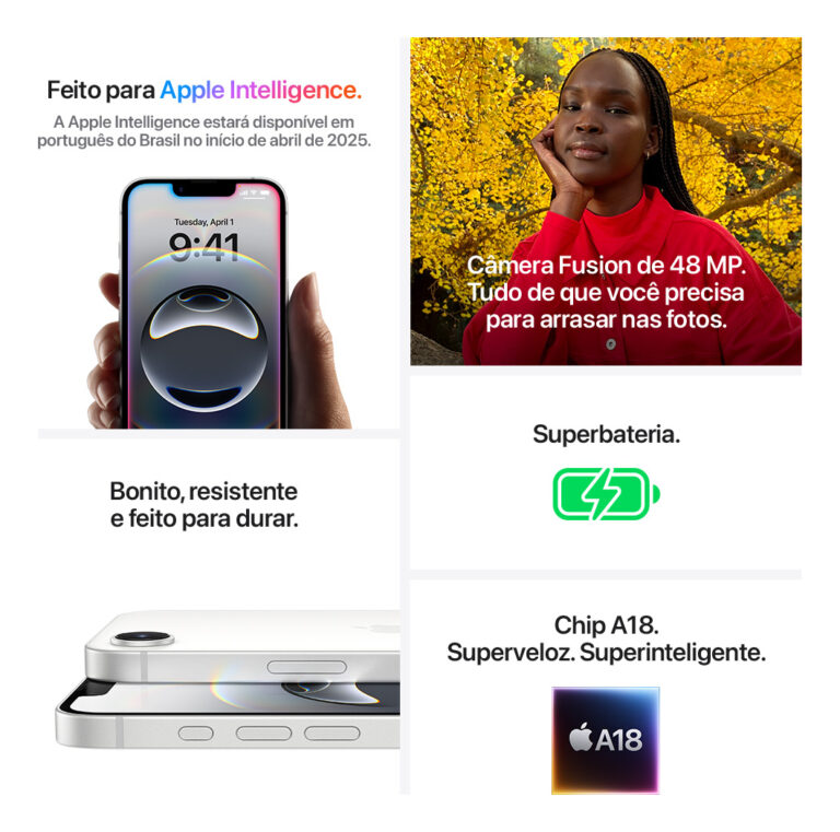 iPhone 16e (128 GB) - Preto - Distribuidor Autorizado - Imagem 7