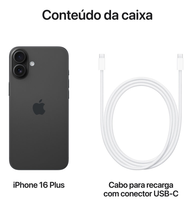 Apple iPhone 16 Plus (256 GB) - Preto - Distribuidor Autorizado - Imagem 9