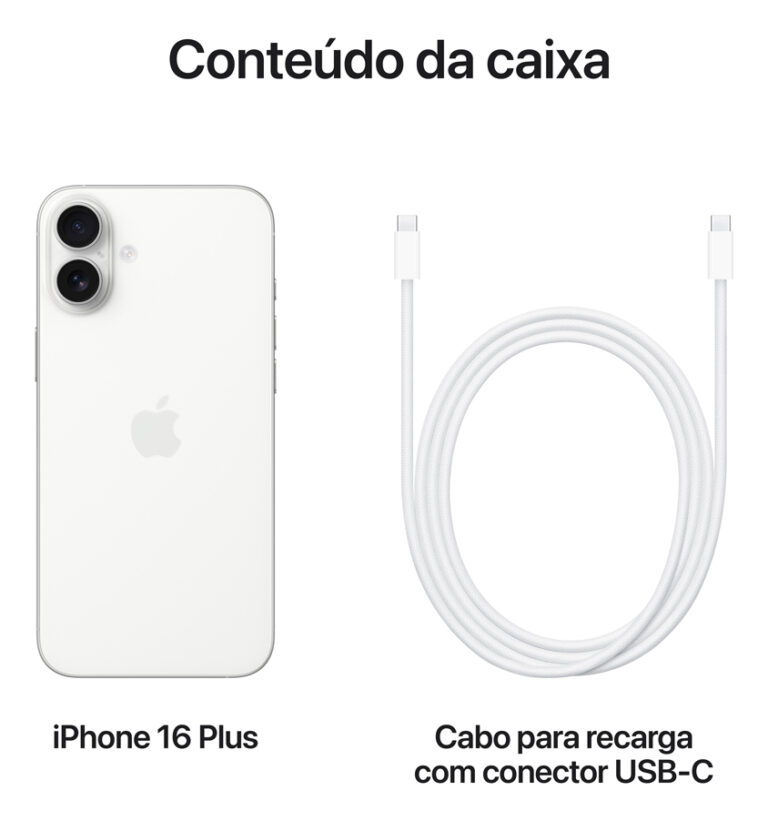 Apple iPhone 16 Plus (256 GB) - Branco - Distribuidor Autorizado - Imagem 9